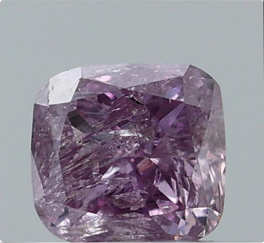 0.09 ct Cushion Modified Natural purple Pink Colour Diamond