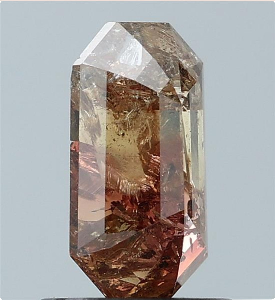 1.06 ct. Emrald Stepcut Natural Fancy Brown Colour Diamond