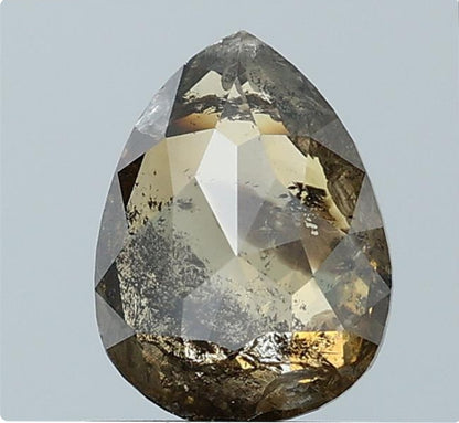 1.03 ct. Pear Rosecut Natural Brown Colour Diamond