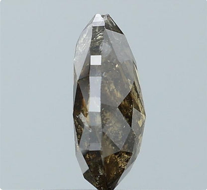 1.03 ct. Pear Rosecut Natural Brown Colour Diamond