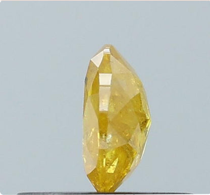 0.35 ct. Oval Rosecut Natural Yellow Colour Diamond