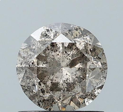 1.03 ct. Round Brilliant Cut Natural Salt and pepper Diamond