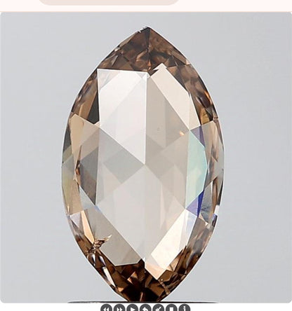 1.53 ct. Marquis Rosecut Fancy Brown Colour Lab Grown Diamond