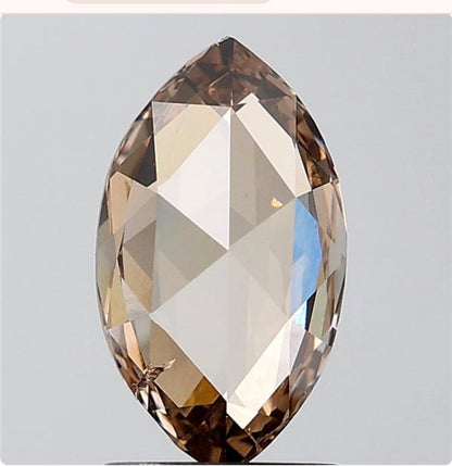 1.53 ct. Marquis Rosecut Fancy Brown Colour Lab Grown Diamond