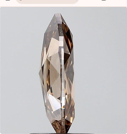 1.53 ct. Marquis Rosecut Fancy Brown Colour Lab Grown Diamond