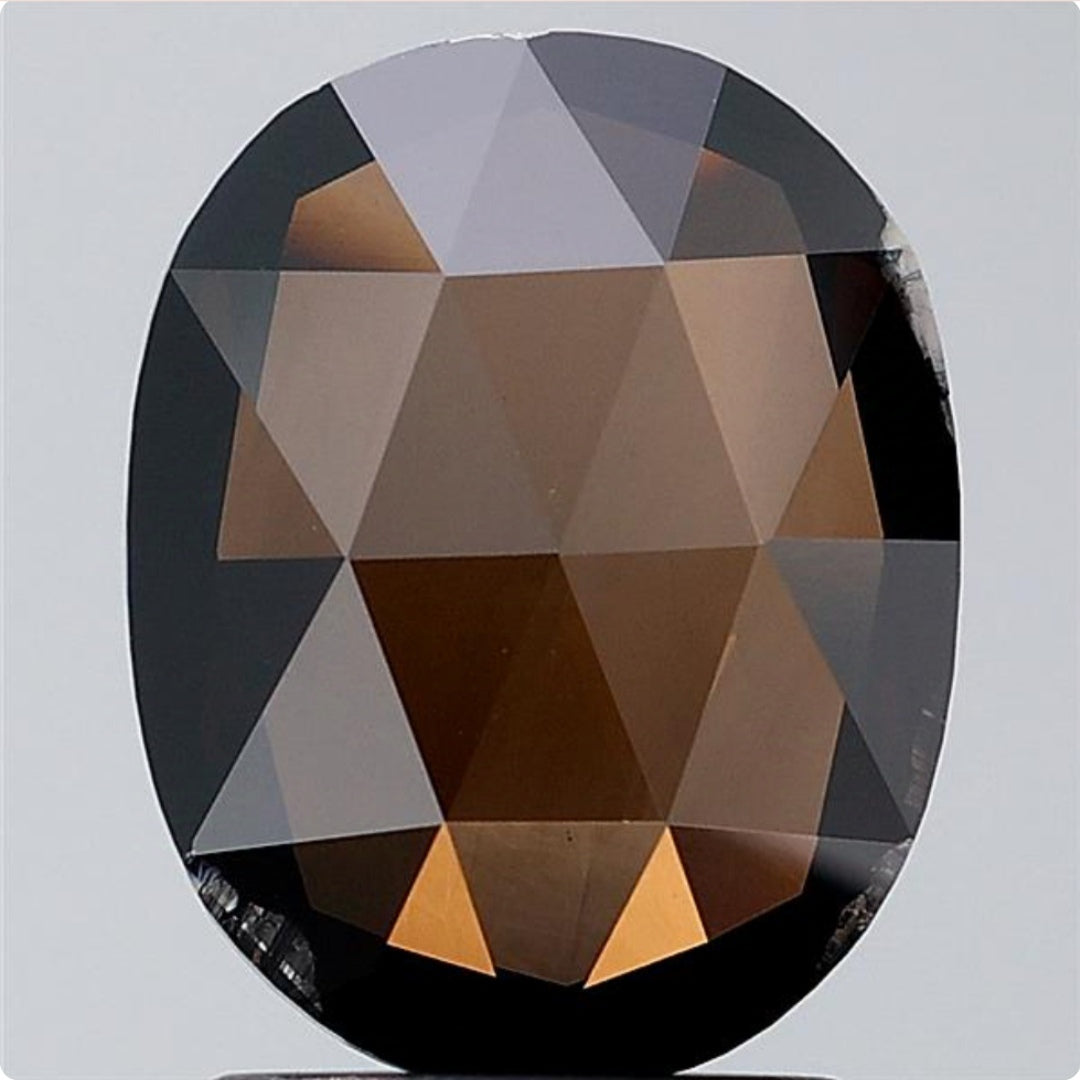 2.14 ct. Oval Rosecut Brown Colour Lab Grown Diamond