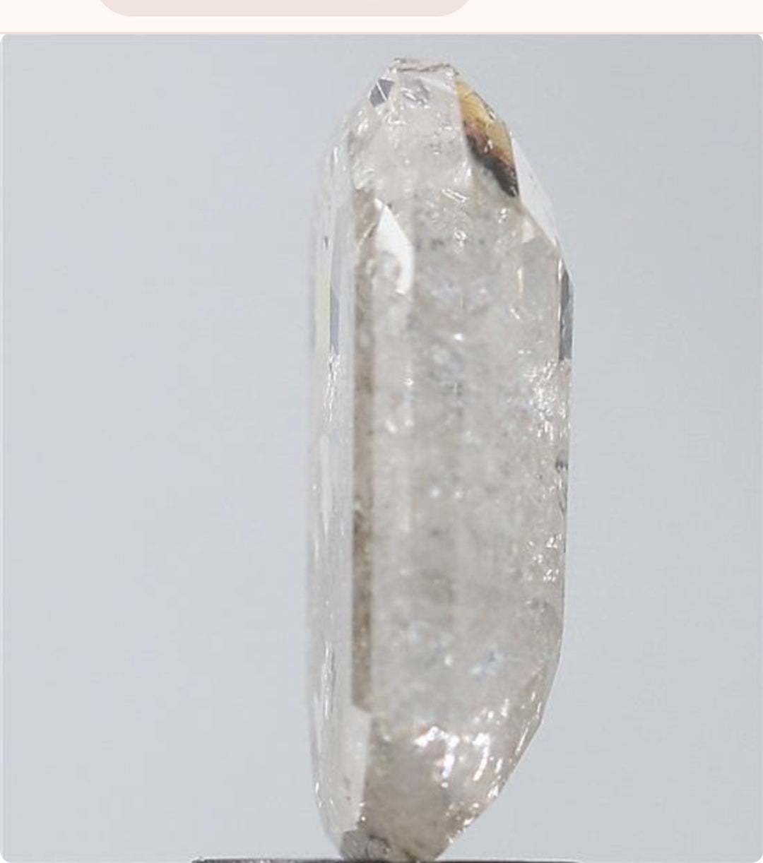 3.52 ct. Emrald Stepcut Rustic Lab Grown Diamond