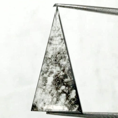 2.93ct. Elongated Triangle Cut Salt And Pepper Diamond