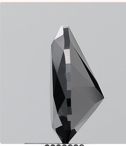 1.45 ct. Pear Brilliant Natural Fancy Black Color Diamond