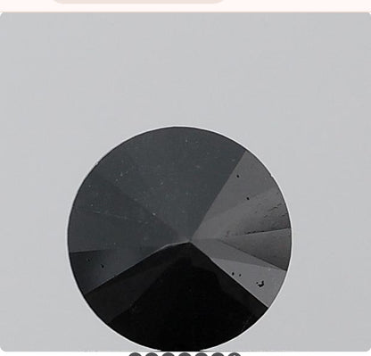 0.93 ct. Round Brilliant Natural Fancy Black Colour Diamond