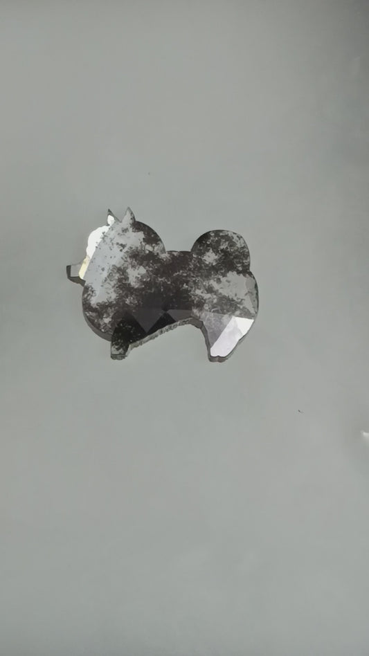 1-4.44 ct. Dog Rosecut Salt and pepper Lab Grown Diamond