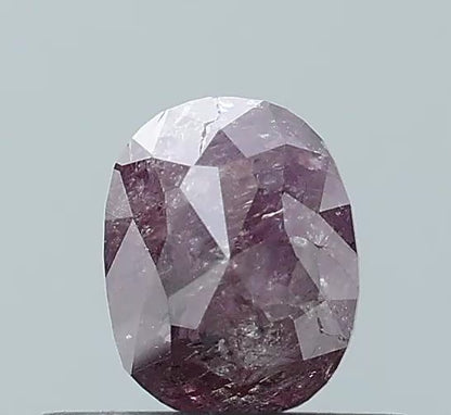 0.54 ct. Oval Rosecut Natural purple Pink Colour Diamond