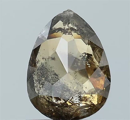 1.03 ct. Pear Rosecut Natural Brown Colour Diamond