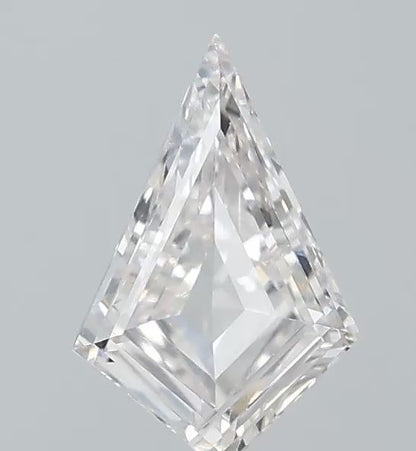 0.65 ct Kite Shape Stepcut Whait Lab Grown Diamond