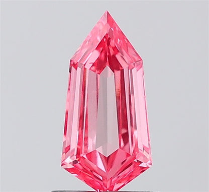 0.88 ct. Shield Stepcut Pink Color Leb Grown Diamond